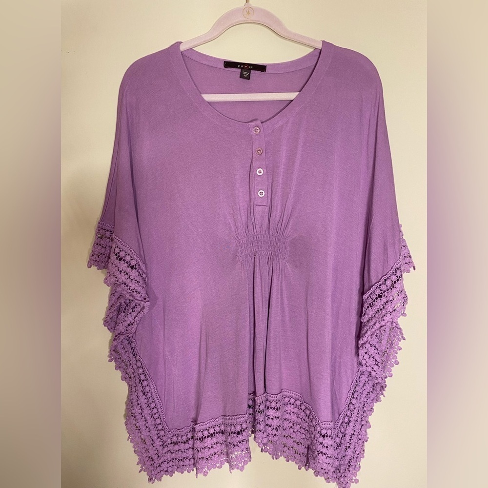 Fever Butterfly Sleeve Top M